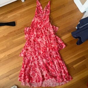 Selfie Leslie Vibrant Pink Asymmetrical Dress